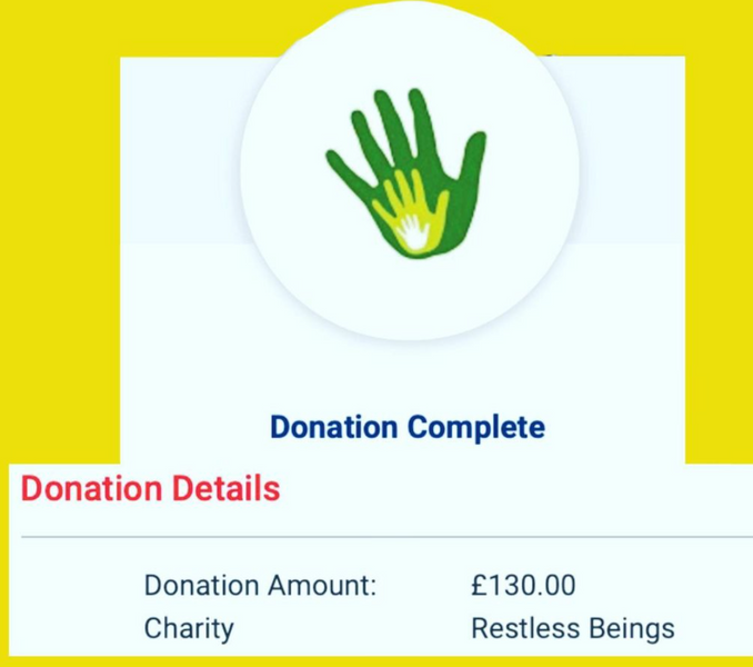 3rd donation - £130