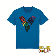 Load image into Gallery viewer, Rainbow “Bhalobasha” | Premium 100% Organic Cotton Unisex Bangla Chari-Tee
