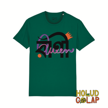 Load image into Gallery viewer, “Rani” | QUEEN | Cursive style l Premium 100% Organic Cotton Unisex Bangla Chari-Tee
