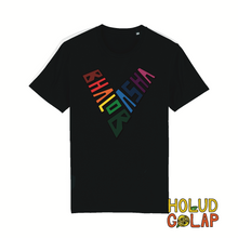 Load image into Gallery viewer, Rainbow “Bhalobasha” | Premium 100% Organic Cotton Unisex Bangla Chari-Tee
