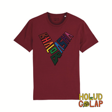 Load image into Gallery viewer, Rainbow “Bhalobasha” | Premium 100% Organic Cotton Unisex Bangla Chari-Tee
