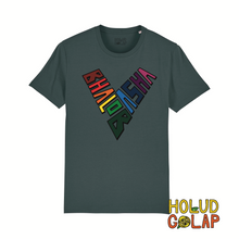 Load image into Gallery viewer, Rainbow “Bhalobasha” | Premium 100% Organic Cotton Unisex Bangla Chari-Tee
