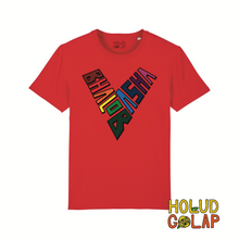 Load image into Gallery viewer, Rainbow “Bhalobasha” | Premium 100% Organic Cotton Unisex Bangla Chari-Tee
