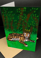 Load image into Gallery viewer, “Baagh” Royal Bengal Tiger | Bangla Greeting Card Blank
