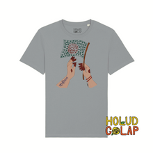 Load image into Gallery viewer, Red Henna x Holud Golap Collection | Shadhinota | Premium 100% Organic Cotton Unisex Bangla Chari-Tee
