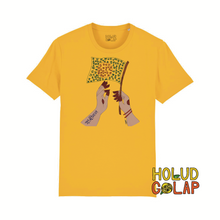 Load image into Gallery viewer, Red Henna x Holud Golap Collection | Shadhinota | Premium 100% Organic Cotton Unisex Bangla Chari-Tee
