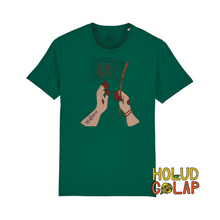 Load image into Gallery viewer, Red Henna x Holud Golap Collection | Shadhinota | Premium 100% Organic Cotton Unisex Bangla Chari-Tee
